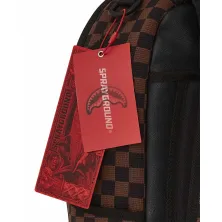 Mochila Sprayground Sharks in Paris Knit marron etiquetas