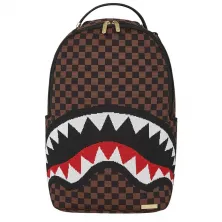 Mochila Sprayground Sharks in Paris Knit marron frontal