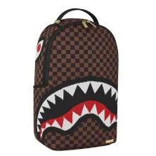 Mochila Sprayground Sharks in Paris Knit marron lateral 2