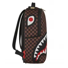 Mochila Sprayground Sharks in Paris Knit marron lateral