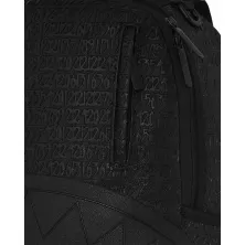 Mochila Sprayground Vato Type en color negra detalles