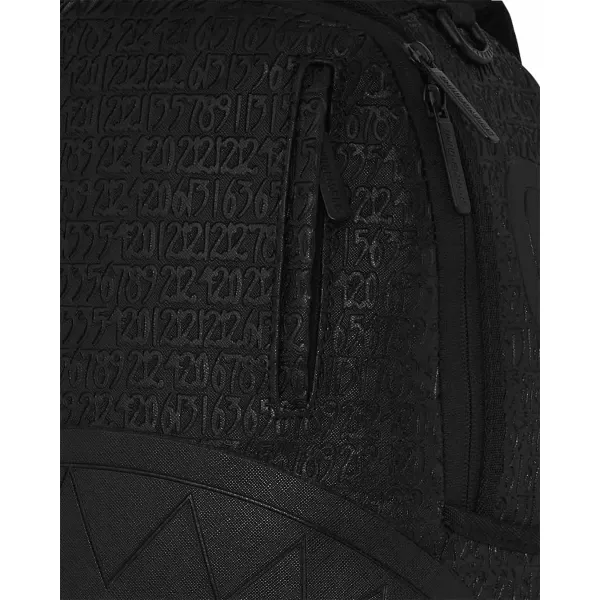 Mochila Sprayground Vato Type en color negra detalles