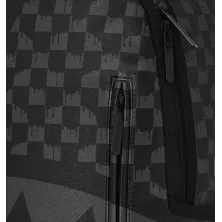 Mochila Sprayground Hangover Drip Check negra cremallera