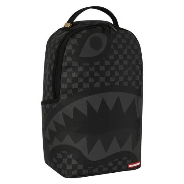 Mochila Sprayground Hangover Drip Check negra lateral 1
