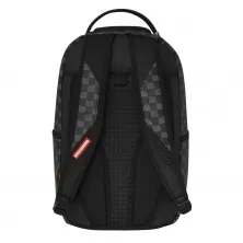 Mochila Sprayground Hangover Drip Check negra trasera