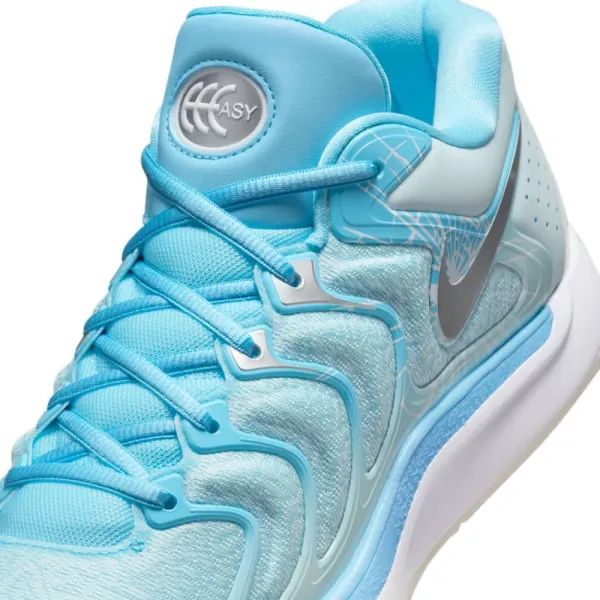 Zapatillas Nike KD 17 Christmas en azul detalle