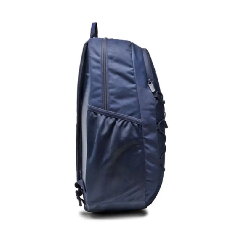 Mochila Under Armour Hustle Sport azul lateral