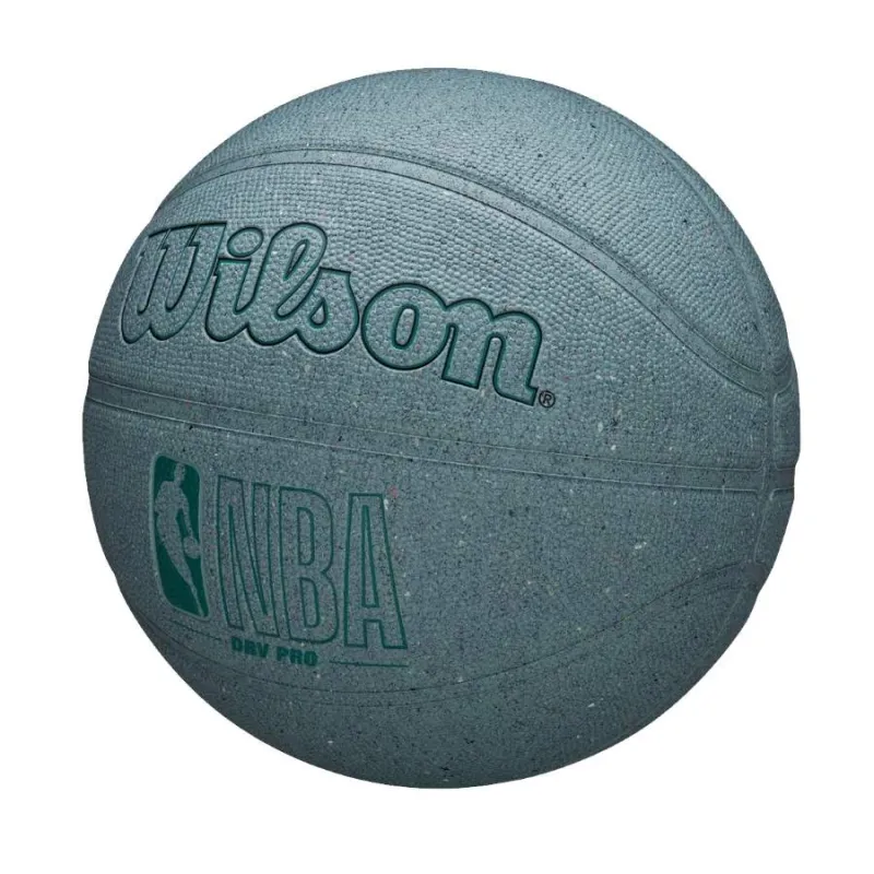Balón de baloncesto Wilson NBA DRV Pro Eco color menta vista lateral