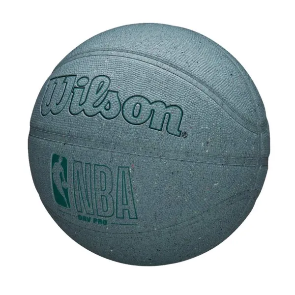 Balón de baloncesto Wilson NBA DRV Pro Eco color menta vista lateral