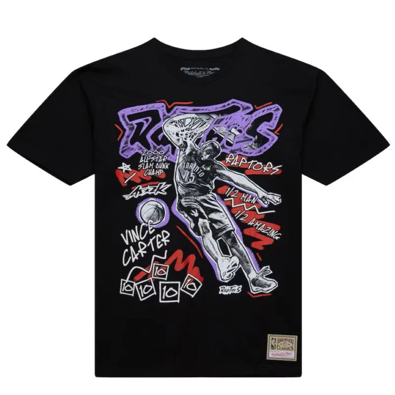Camiseta manga corta de algodon Vince Carter NBA Chalked Up Raptors