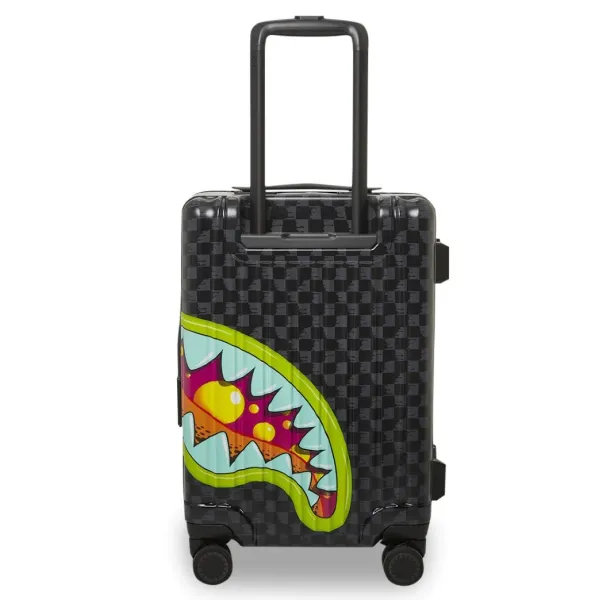 Maleta rigida de viaje Sprayground Slime Takeover, izquierda