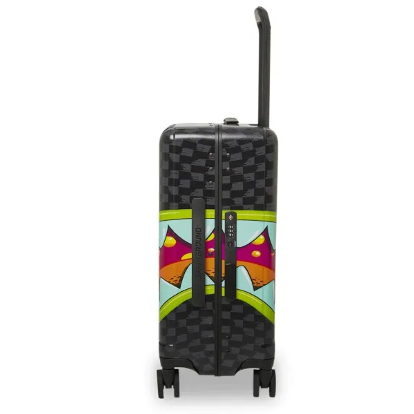 Maleta rigida de viaje Sprayground Slime Takeover, lateral