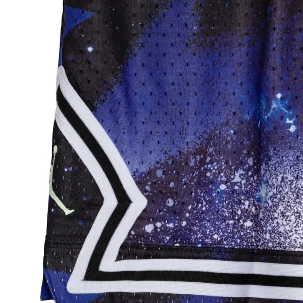 Pantalón corto baloncesto Jordan Diamond AOP Hiper Royal Junior,detalle