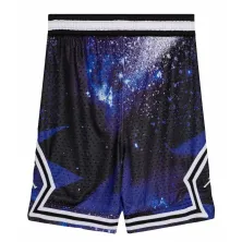 Pantalón corto baloncesto Jordan Diamond AOP Hiper Royal Junior, trasero