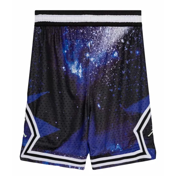 Pantalón corto baloncesto Jordan Diamond AOP Hiper Royal Junior, trasero