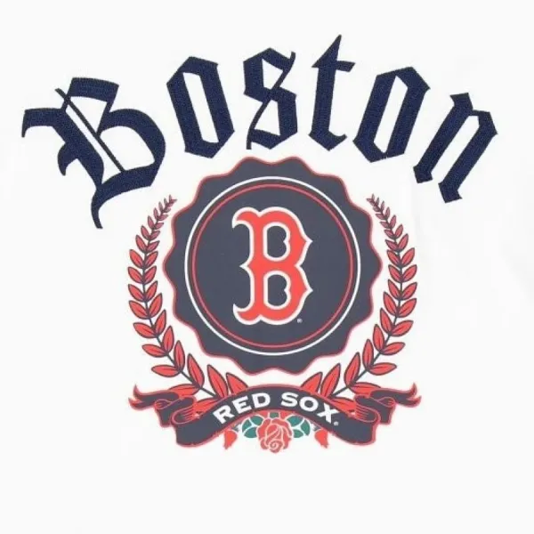 Camiseta MLB manga corta Boston Red Sox Throwback Prep detalle