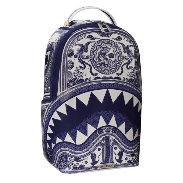 Mochila 1Off Bags Blue White de Sprayground vista frontal