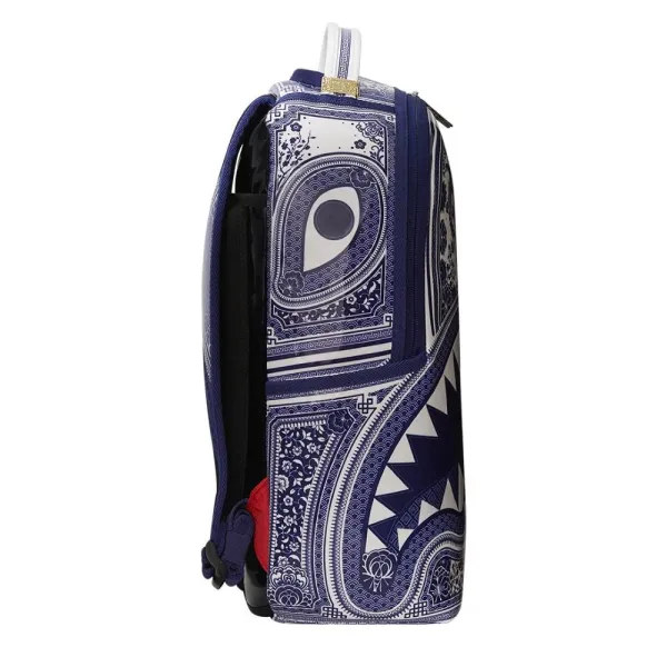 Mochila 1Off Bags Blue White de Sprayground vista lateral