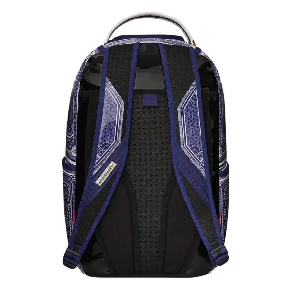 Mochila 1Off Bags Blue White de Sprayground vista trasera