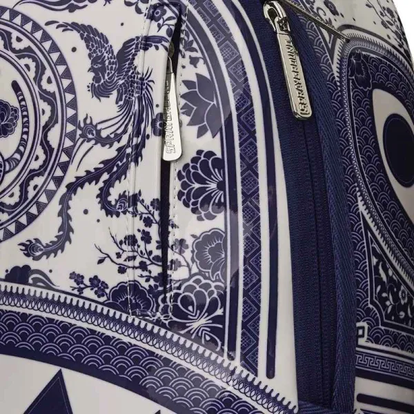 Mochila 1Off Bags Blue White de Sprayground detalle