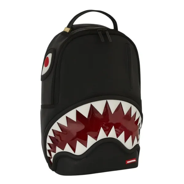 Mochila 1 Off Bags Shark Teeth de Sprayground en 3D vista izquierda
