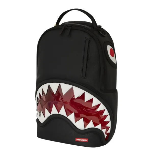 Mochila 1 Off Bags Shark Teeth de Sprayground en 3D vista derecha