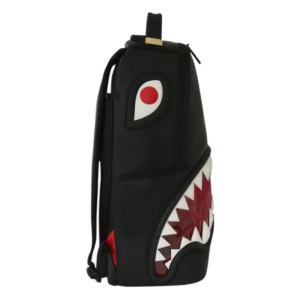 Mochila 1 Off Bags Shark Teeth de Sprayground en 3D vista lateral