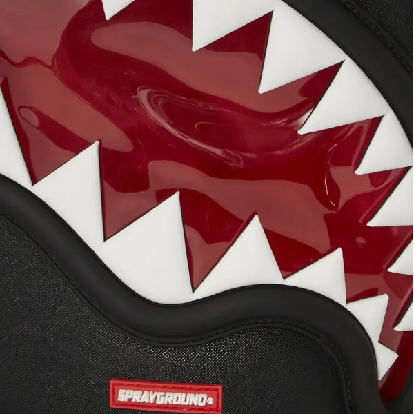 Mochila 1 Off Bags Shark Teeth de Sprayground en 3D detalle