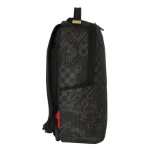 Sprayground mochila 3AM Check en negro lateral
