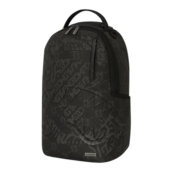 Sprayground mochila 3AM Check en negro vista frontal