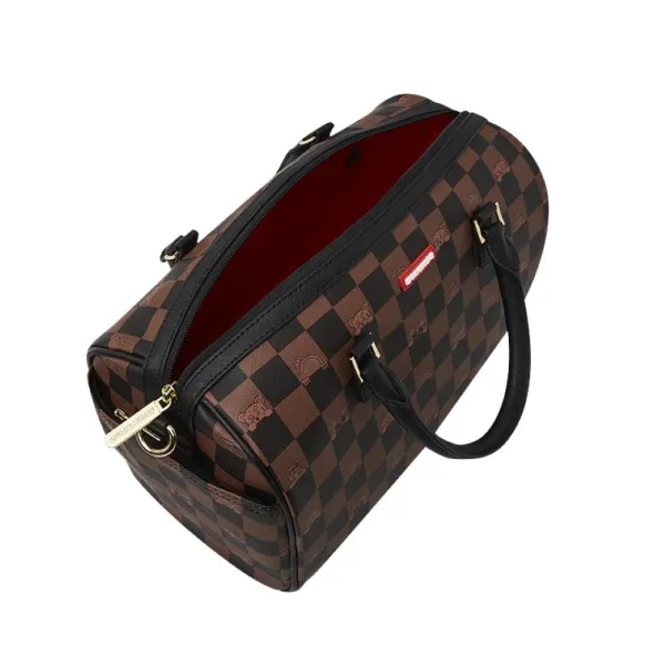 Bolso de viaje Sprayground, Duffle Peeking Character Check, vista interior