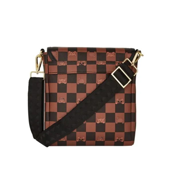 Bolso Bandolera Sprayground Peeking Character Check trasera