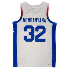 Camiseta Victor Wembanyama Francia parte trasera
