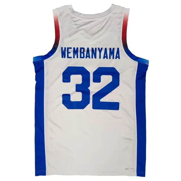 Camiseta Victor Wembanyama Francia parte trasera
