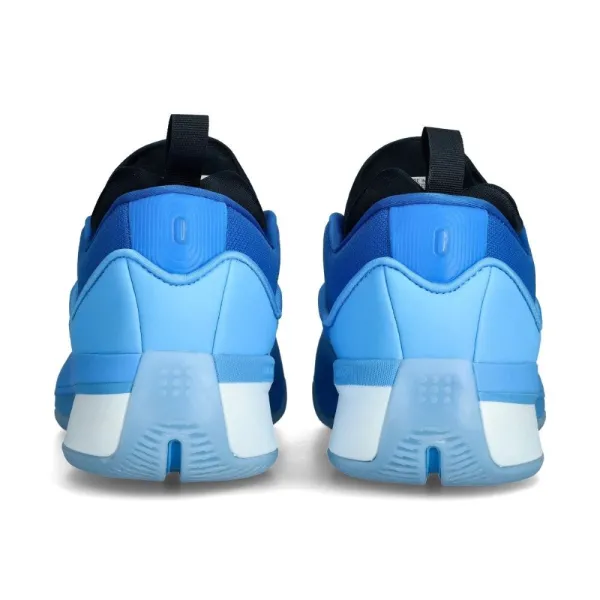 Zapatillas de baloncesto Adidas Dame 9 azules, vista trasera