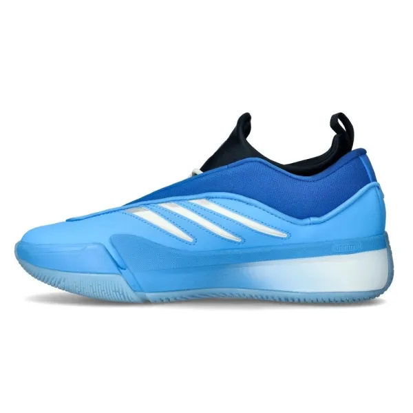 Zapatillas de baloncesto Adidas Dame 9 azules, vista lateral