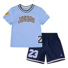 Conjunto baloncesto Jordan Mesh Play Off azul infantil