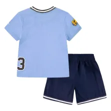 Conjunto baloncesto Jordan Mesh Play Off azul infantil, vista trasera