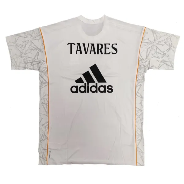 Camiseta de calentamiento Walter Tavares Real Madrid Adidas espalda