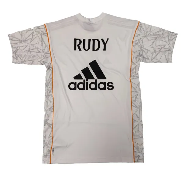 Camiseta de calentamiento Walter Tavares Real Madrid Adidas espalda