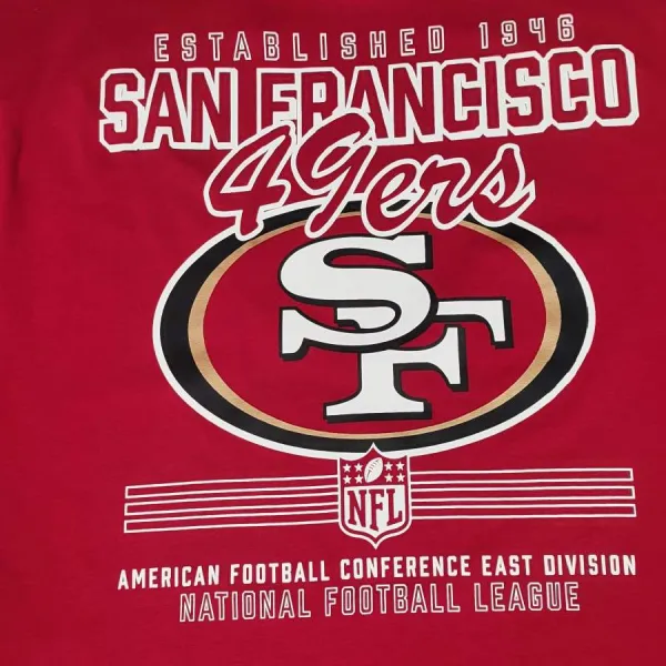 Camiseta San Francisco 49ers Oversized NFL Graphic roja , detalle