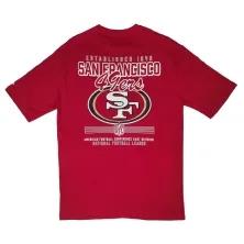 Camiseta San Francisco 49ers Oversized NFL Graphic roja, espalda