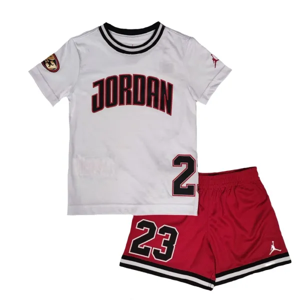 Equipación baloncesto Jordan Mesh Play Off roja infantil