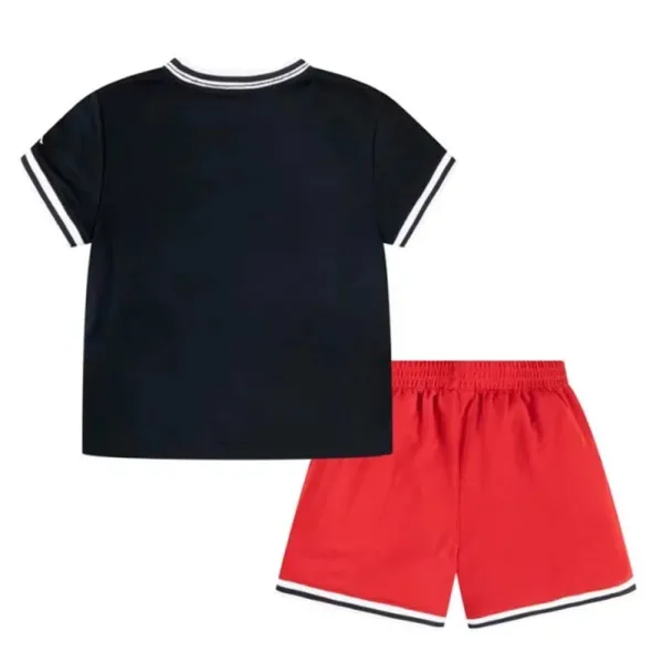 Conjunto camiseta y pantalón corto Jordan Taping Mesh niño, trasera