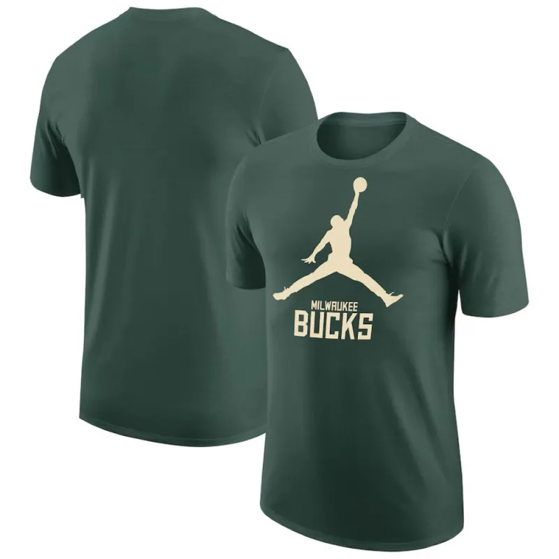 Camiseta Milwaukee Bucks Jordan essential logo junior, principal