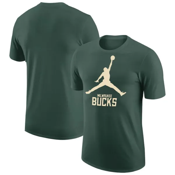 Camiseta Milwaukee Bucks Jordan essential logo junior, principal