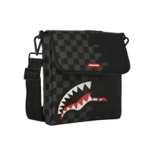 Bolso Bandolera Sprayground Unfinished Shark Check, lateral