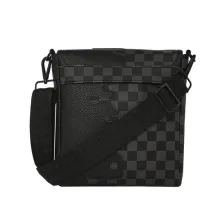 Bolso Bandolera Sprayground Unfinished Shark Check trasera