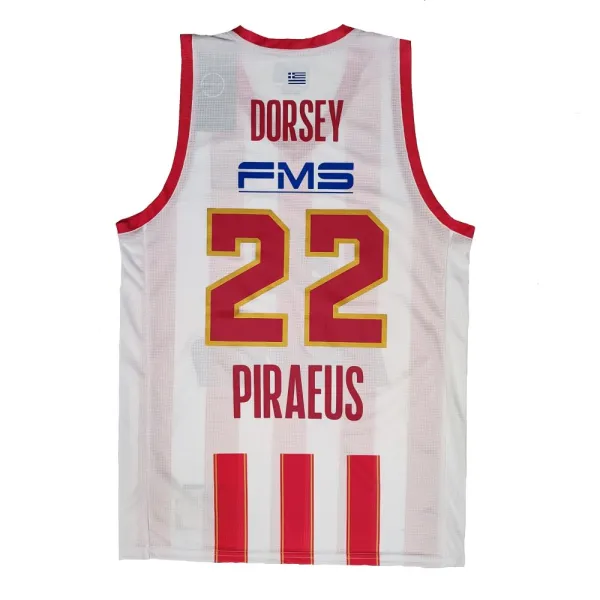 Camiseta Tyler Dorsey Olympiacos Euroliga Primera Equipación