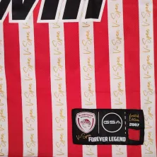 Camiseta Vasilis Spanoulis Olympiacos edicion limitada conmemorativa detalle
